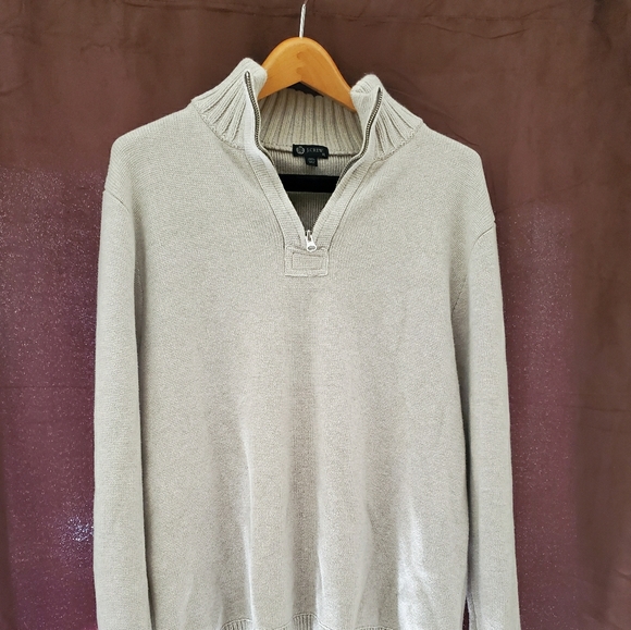 J crew organic cotton half  zip sweater - Picture 1 of 3